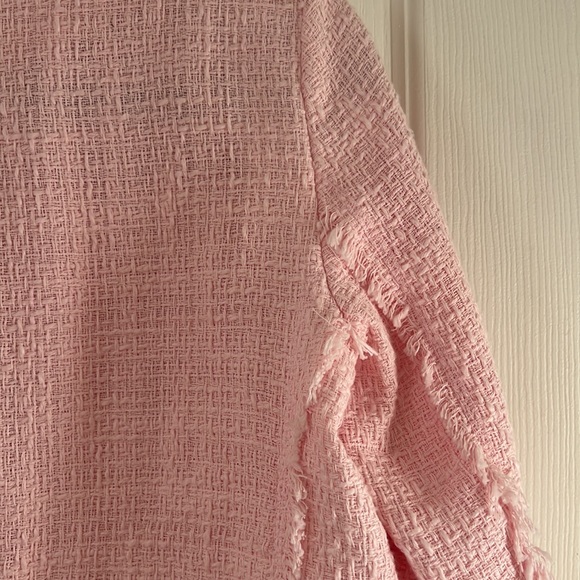 Zara bubblegum light print tweed blazer jacket - Picture 3 of 6